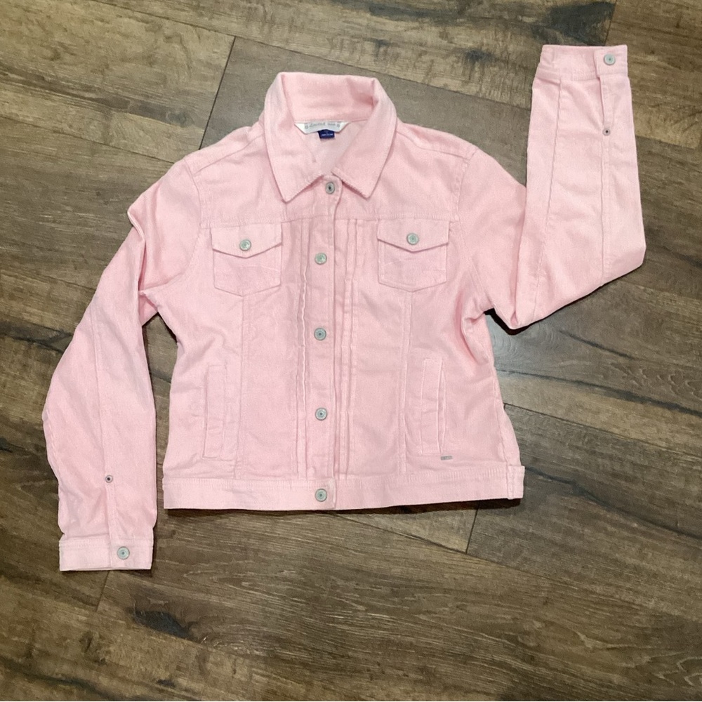 Limited Too Girls Light Pink Corduroy Snap Jacket Size‎ L Like new condition